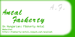 antal faskerty business card