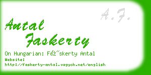 antal faskerty business card